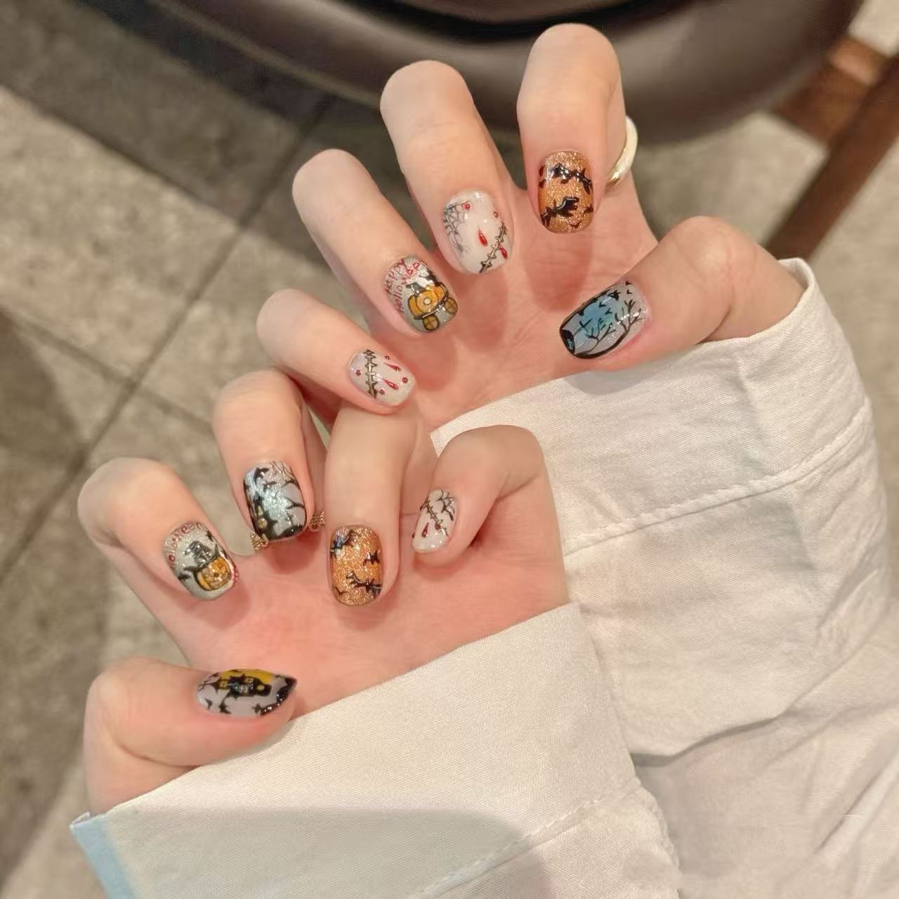 Halloween Limited Edition Hand-Painted Pumpkin