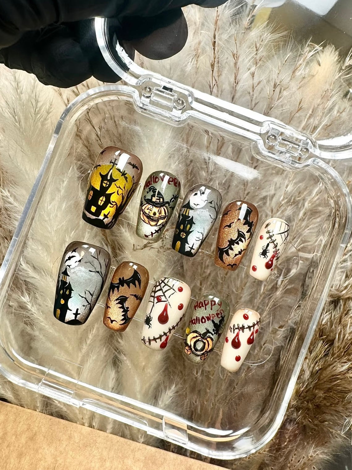 Halloween Limited Edition Hand-Painted Pumpkin